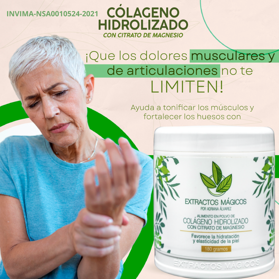 "REFUERZA TU BIENESTAR: COLAGENO CON MAGNESIO PARA EL CUIDADO ARTICULAR Y PIEL SALUDABLE