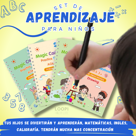🌞𝑲𝑰𝑻 4 𝑳𝑰𝑩𝑹𝑶𝑺 𝑫𝑬 𝑪𝑨𝑳𝑰𝑮𝑹𝑨𝑭𝑰𝑨 𝒀 𝑬𝑺𝑭𝑬𝑹𝑶 𝑴𝑨𝑮𝑰𝑪𝑶 𝑹𝑬𝑼𝑻𝑰𝑳𝑰𝒁𝑨𝑩𝑳𝑬.📚