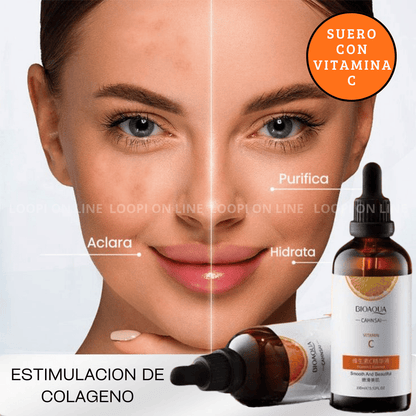 DESCUBRE EL PODER  DEL SUERO DE VITAMINA C EN TU ROSTRO