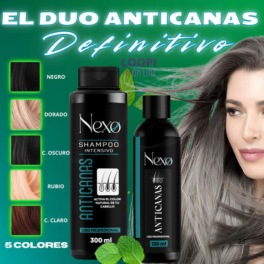 "DESHAZTE DE LAS CANAS, CONFÍA EN NEXO"